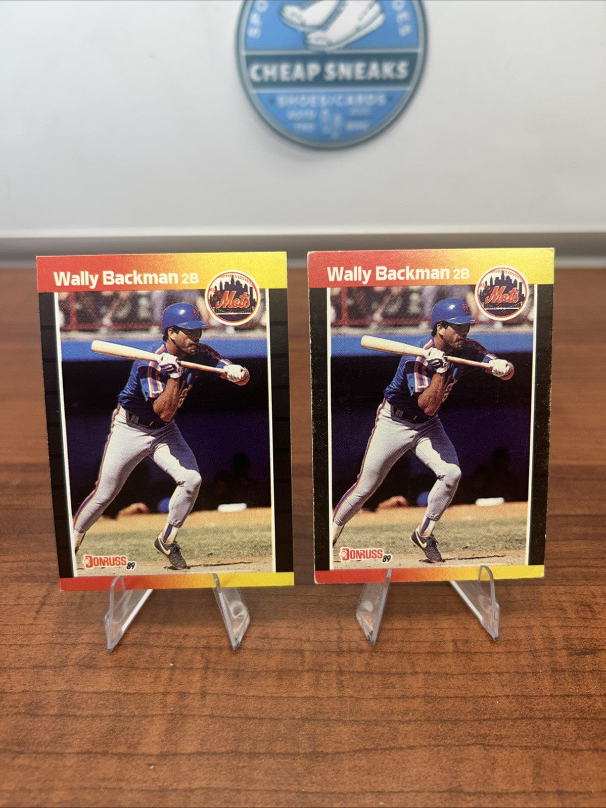 Cheap Sneaks Footwear/Sports Cards Baseball Card Wally Backman 1989 Donruss #383 Baseball Card + Bonus Card New York Me