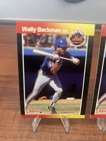 Cheap Sneaks Footwear/Sports Cards Baseball Card Wally Backman 1989 Donruss #383 Baseball Card + Bonus Card New York Me