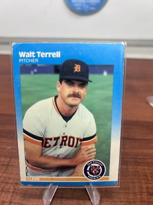 Cheap Sneaks Footwear/Sports Cards Baseball Card Walt Terrell 1987 Fleer #165 Detroit Tigers
