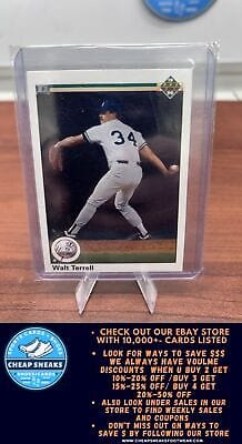 Cheap Sneaks Footwear/Sports Cards Baseball Card Walt Terrell 1990 Upper Deck #661 New York Yankees