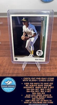 Cheap Sneaks Footwear/Sports Cards Baseball Card Walt Weiss 1989 Upper Deck #660 Oakland Athletics