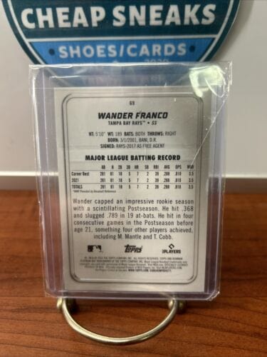 Cheap Sneaks Footwear/Sports Cards Baseball Card Wander Franco - 2022 Bowman Platinum Rookie Card RC Emerald Ice Foilbo