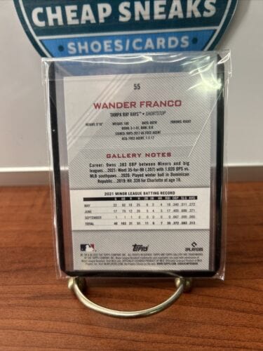 Cheap Sneaks Footwear/Sports Cards Baseball Card Wander Franco 2022 Topps Gallery ROOKIE #55 - Tampa Bay Rays