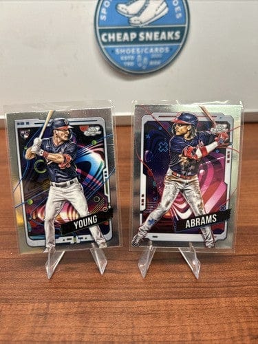 Cheap Sneaks Footwear/Sports Cards Baseball Card Washington Nationals 2024 Topps Chrome Cosmic Jacob Young RC, CJ Abram