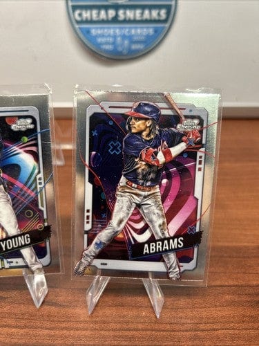 Cheap Sneaks Footwear/Sports Cards Baseball Card Washington Nationals 2024 Topps Chrome Cosmic Jacob Young RC, CJ Abram