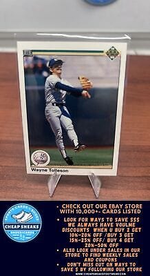 Cheap Sneaks Footwear/Sports Cards Baseball Card Wayne Tolleson 1990 Upper Deck #320 New York Yankees