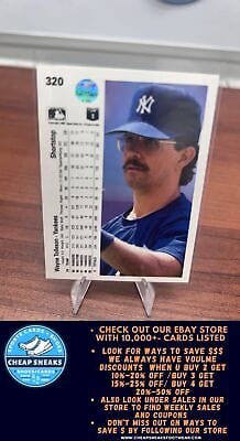 Cheap Sneaks Footwear/Sports Cards Baseball Card Wayne Tolleson 1990 Upper Deck #320 New York Yankees