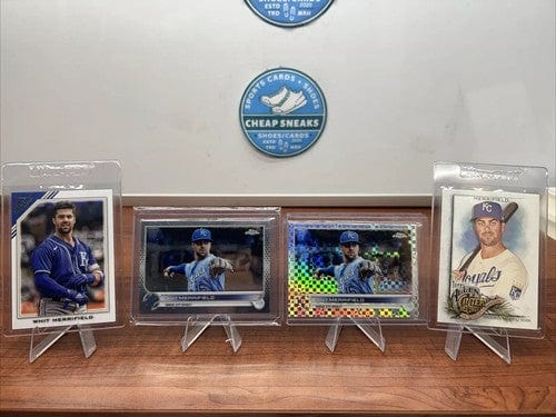 Cheap Sneaks Footwear/Sports Cards Baseball Card Whit Merrifield KC Royals 2022 Topps Chrome XFractor/Topps Gallery Lot