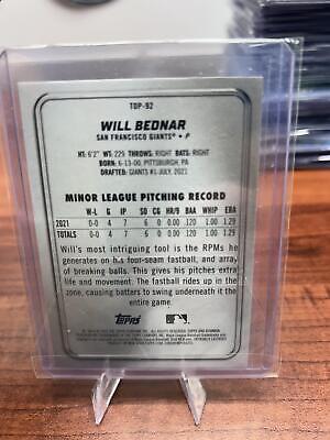 Cheap Sneaks Footwear/Sports Cards Baseball Card Will Bednar 2022 Bowman Platinum Top Prospects Ice Foilboard #TOP-92