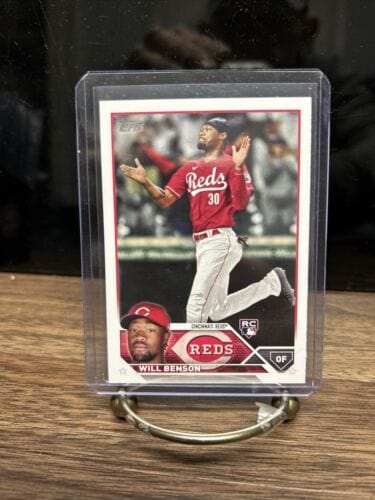 Cheap Sneaks Footwear/Sports Cards Baseball Card Will Benson 2023 Topp Series Two Cincinnati Reds Rookie Baseball Card