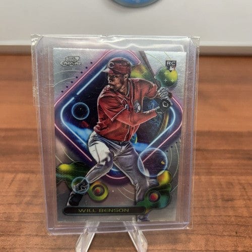 Cheap Sneaks Footwear/Sports Cards Baseball Card WILL BENSON 2023 Topps Chrome Cosmic ROOKIE Card #200 Cincinnati Reds