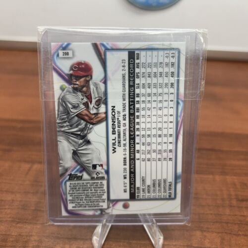 Cheap Sneaks Footwear/Sports Cards Baseball Card WILL BENSON 2023 Topps Chrome Cosmic ROOKIE Card #200 Cincinnati Reds