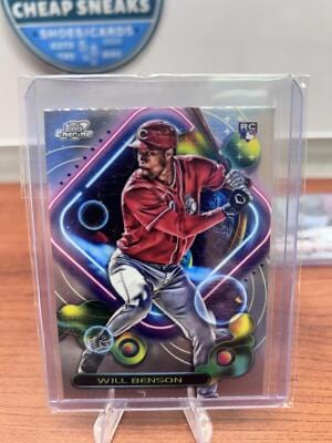 Cheap Sneaks Footwear/Sports Cards Baseball Card Will Benson RC 2023 Topps Cosmic Chrome #200 Cincinnati Reds