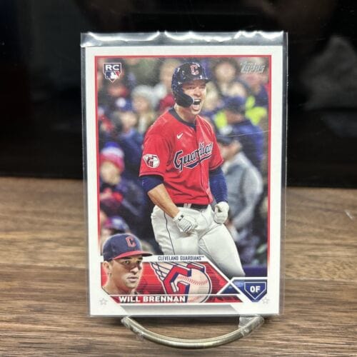 Cheap Sneaks Footwear/Sports Cards Baseball Card Will Brennan Cleveland Guardians 2023 Topps Series 2 Rookie Card #453