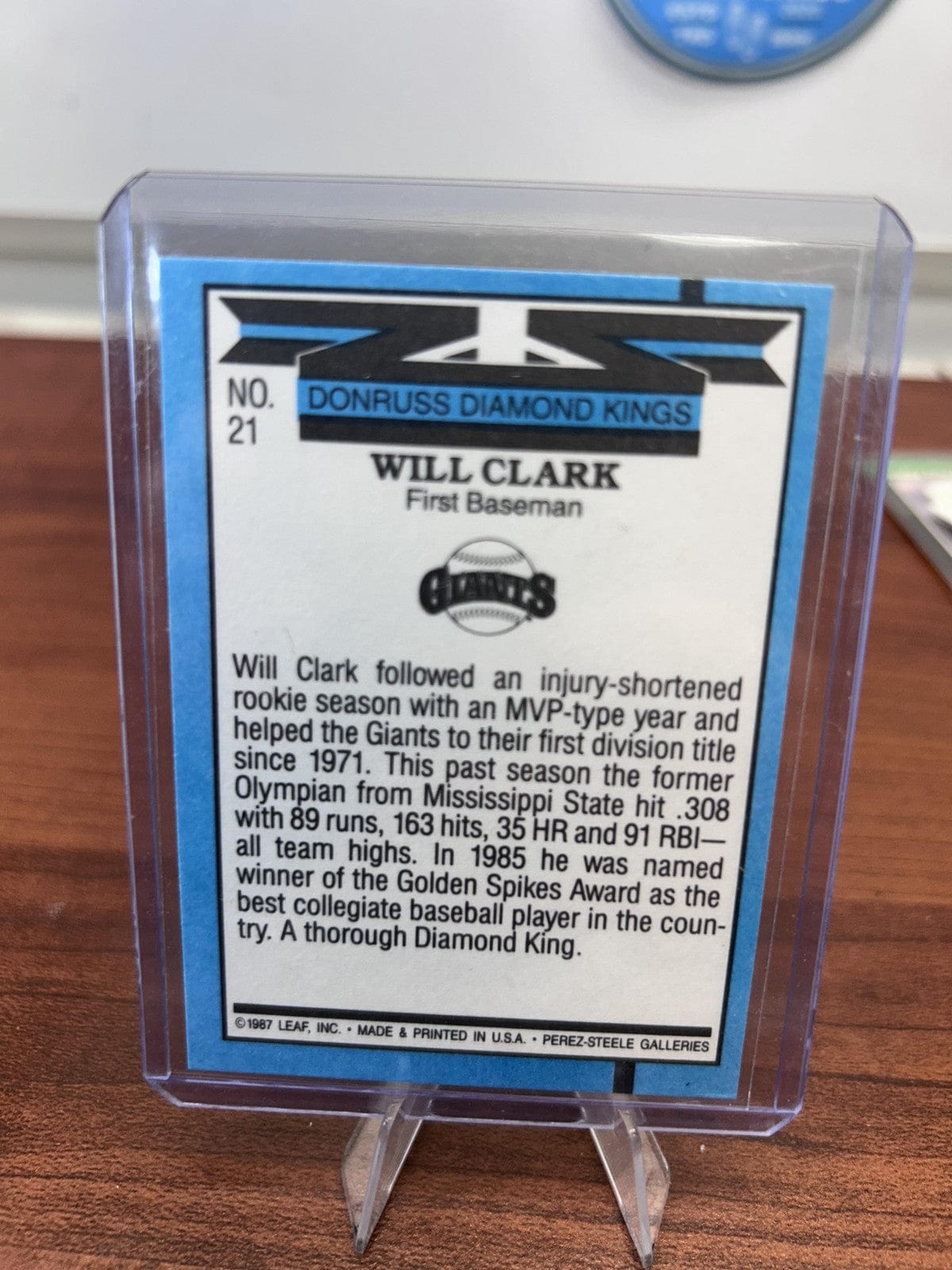Cheap Sneaks Footwear/Sports Cards Baseball Card Will Clark 1988 Donruss #21c San Francisco Giants
