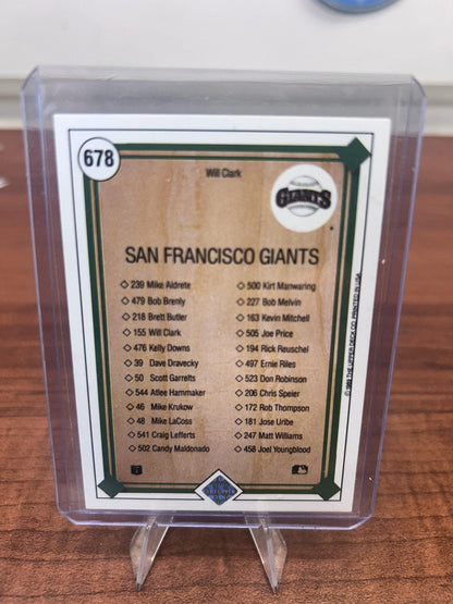 Cheap Sneaks Footwear/Sports Cards Baseball Card Will Clark 1989 Upper Deck #678 San Francisco Giants