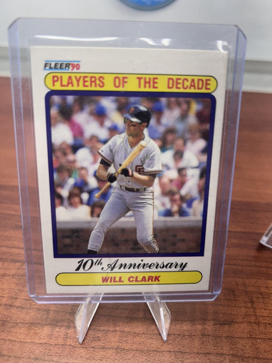 Cheap Sneaks Footwear/Sports Cards Baseball Card Will Clark 1990 Fleer #630 San Francisco Giants