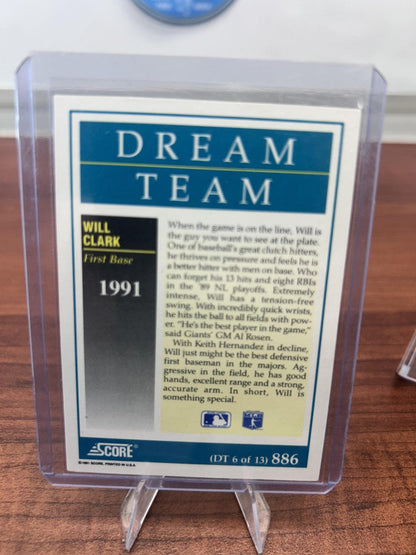 Cheap Sneaks Footwear/Sports Cards Baseball Card Will Clark 1991 Score #886 San Francisco Giants