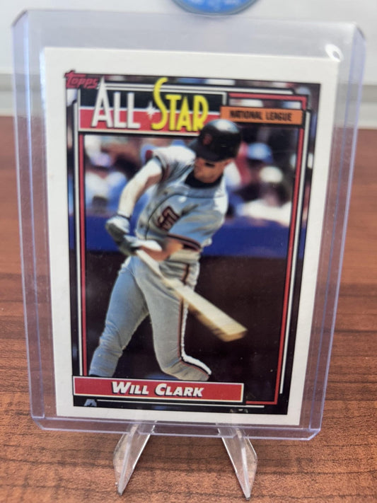 Cheap Sneaks Footwear/Sports Cards Baseball Card Will Clark 1992 Topps #386 San Francisco Giants