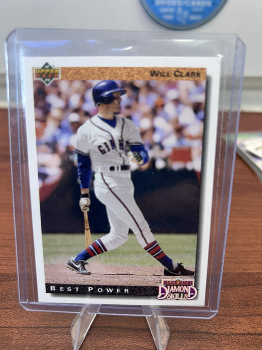 Cheap Sneaks Footwear/Sports Cards Baseball Card Will Clark 1992 Upper Deck #718 San Francisco Giants
