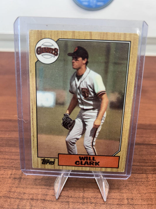 Cheap Sneaks Footwear/Sports Cards Baseball Card Will Clark RC 1987 Topps #420 San Francisco Giants