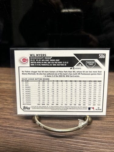 Cheap Sneaks Footwear/Sports Cards Baseball Card Will Myers 2023 Topps Series Two Cincinnati Reds Baseball Card #506
