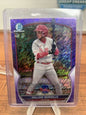 Cheap Sneaks Footwear/Sports Cards Baseball Card William Bergolla 2023 Bowman Chrome Purple Shimmer Refractor 111/250 #