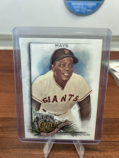 Cheap Sneaks Footwear/Sports Cards Baseball Card Willie Mays 2022 Topps Allen & Ginter Silver Portrait #64 San Francisc