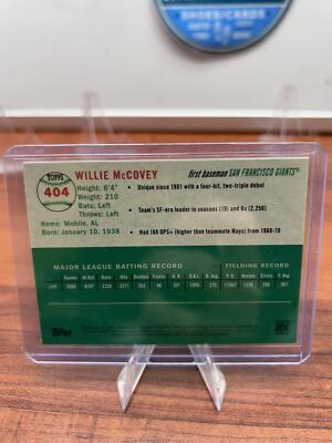 Cheap Sneaks Footwear/Sports Cards Baseball Card Willie McCovey 2023 Topps Chrome Platinum Anniversary #404 San Francis