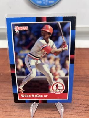 Cheap Sneaks Footwear/Sports Cards Baseball Card Willie McGee 1988 Leaf #103 St. Louis Cardinals
