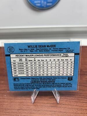 Cheap Sneaks Footwear/Sports Cards Baseball Card Willie McGee 1988 Leaf #103 St. Louis Cardinals