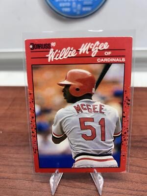 Cheap Sneaks Footwear/Sports Cards Baseball Card Willie McGee 1990 Donruss #632c St. Louis Cardinals