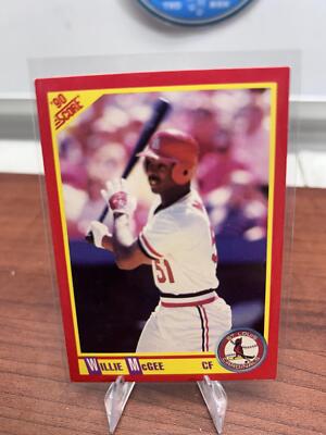 Cheap Sneaks Footwear/Sports Cards Baseball Card Willie McGee 1990 Score #374 St. Louis Cardinals