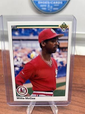 Cheap Sneaks Footwear/Sports Cards Baseball Card Willie McGee 1990 Upper Deck #505 St. Louis Cardinals