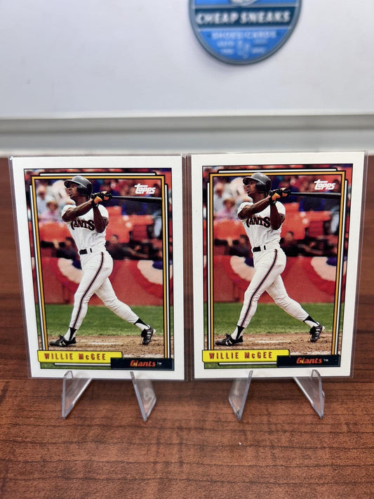 Cheap Sneaks Footwear/Sports Cards Baseball Card Willie McGee 1992 Topps #65 San Francisco Giants
