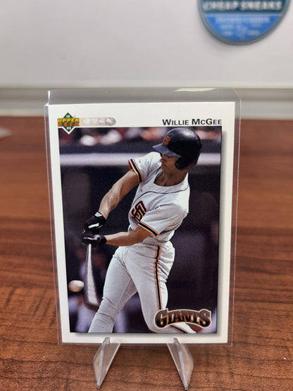 Cheap Sneaks Footwear/Sports Cards Baseball Card Willie McGee 1992 Upper Deck #194 San Francisco Giants