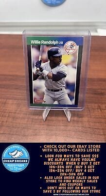 Cheap Sneaks Footwear/Sports Cards Baseball Card Willie Randolph 1989 Donruss #395 New York Yankees