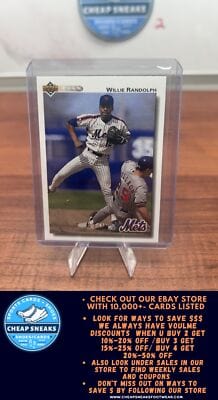 Cheap Sneaks Footwear/Sports Cards Baseball Card Willie Randolph 1992 Upper Deck #795 New York Mets