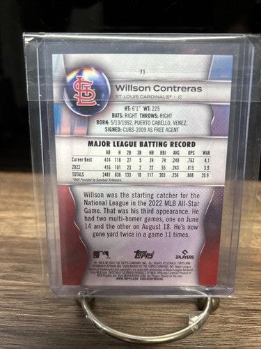 Cheap Sneaks Footwear/Sports Cards Baseball Card Willson Contreras 2023 Bowman Platinum St. Louis Cardinals Baseball Ca