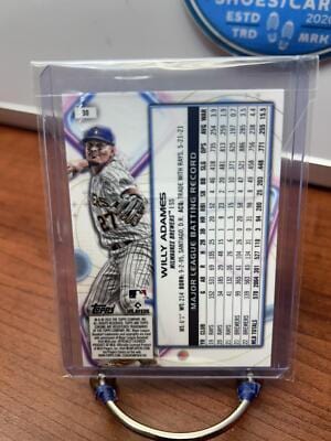 Cheap Sneaks Footwear/Sports Cards Baseball Card Willy Adames 2023 Topps Cosmic Chrome #30 Milwaukee Brewers