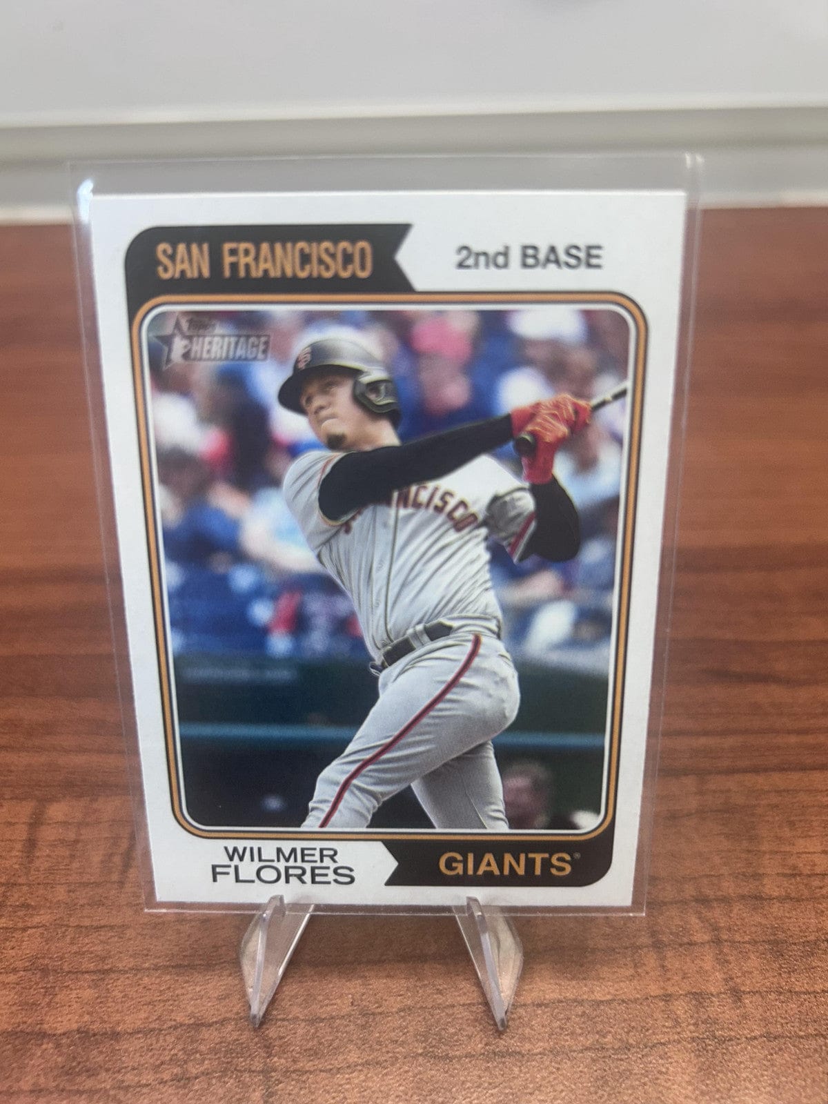 Cheap Sneaks Footwear/Sports Cards Baseball Card Wilmer Flores 2023 Topps Heritage #87 San Francisco Giants