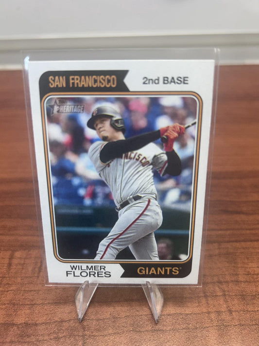 Cheap Sneaks Footwear/Sports Cards Baseball Card Wilmer Flores 2023 Topps Heritage #87 San Francisco Giants
