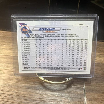 Cheap Sneaks Footwear/Sports Cards Baseball Card Wilson Ramos 2021 Topps Chrome Prism Refractor #197 New York Mets,