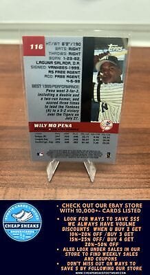 Cheap Sneaks Footwear/Sports Cards Baseball Card Wily Mo Pena 2000 Bowman's Best #116 New York Yankees