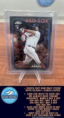 Cheap Sneaks Footwear/Sports Cards Baseball Card Wilyer Abreu RC 2024 Topps Chrome #165 Boston Red Sox