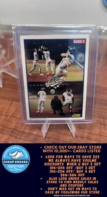 Cheap Sneaks Footwear/Sports Cards Baseball Card World Series Game 3 1990 Score #702 Oakland Athletics