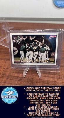 Cheap Sneaks Footwear/Sports Cards Baseball Card World Series Game 4 1990 Score #703 Oakland Athletics