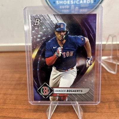 Cheap Sneaks Footwear/Sports Cards Baseball Card Xander Bogaerts 2022 Bowman Platinum Ice Foilboard #3 Boston Red Sox