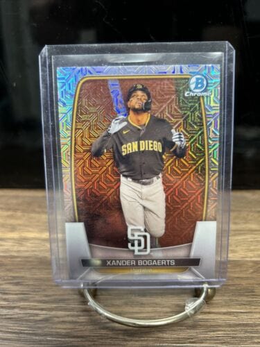 Cheap Sneaks Footwear/Sports Cards Baseball Card Xander Bogaerts 2023 Bowman Chrome Mega/Mojo Refractor San Diego Padre