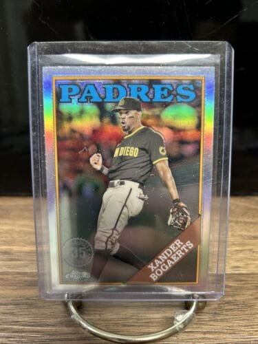 Cheap Sneaks Footwear/Sports Cards Baseball Card Xander Bogaerts 2023 Topps Chrome 1988 Insert Refractor #88BC-8 PADRES